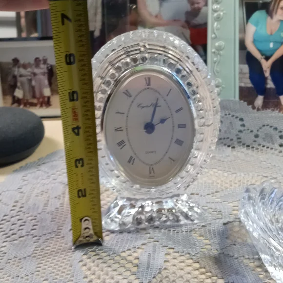 Lead Crystal Clock Set - Picture 15 of 16
